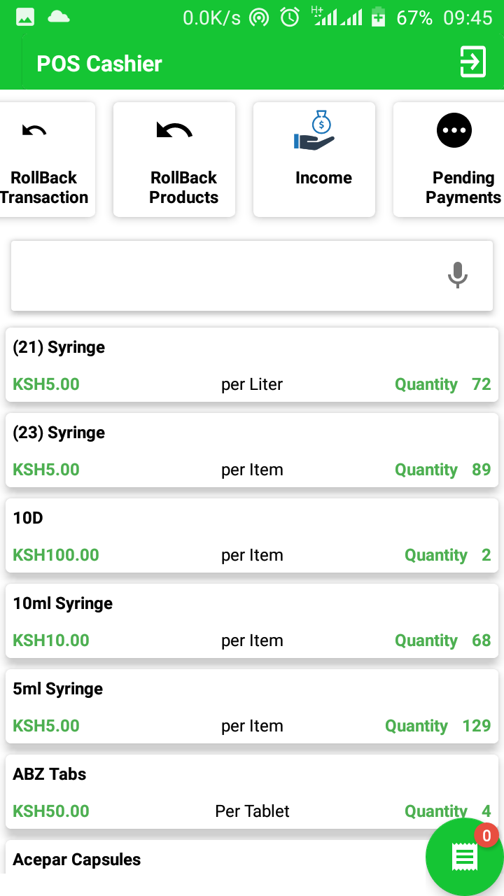 Point of Sale Cashier App