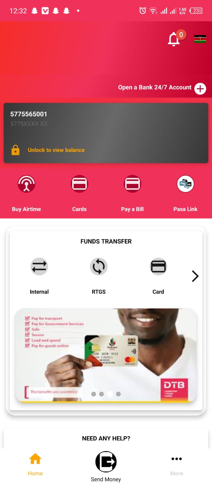 DTB Bank APP Mockup Design
